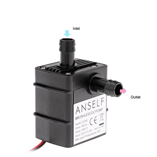 Anself Ultra-Quiet Dc12V 4.2W Water Oil Pump Waterproof Submersible For Pond Fountain Circulating #TOP4