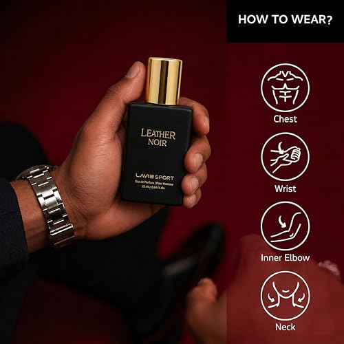 Image of Lavie Sport Leather Noir Eau De Parfum | Luxury Collection 25ml Perfume | Perfume for Men