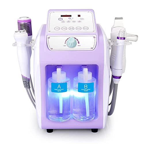 RUTAWZ Hydrogen Oxygen Facial Machine, 6 in 1 Hydra-Facial Machine, Multifunctional Facial Skin Care Tool Microdermabrasion Beauty Machine, USA Stocked