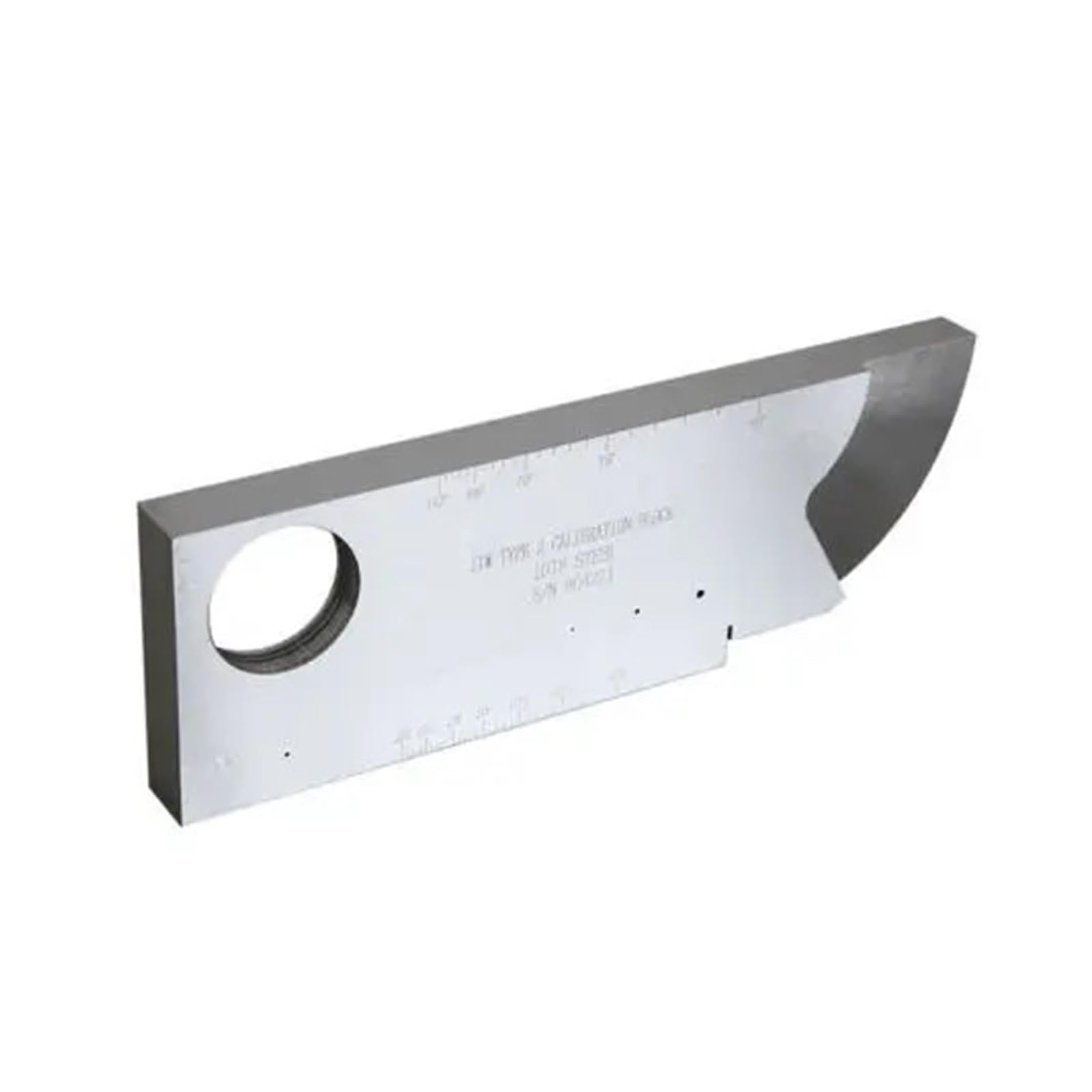 Gqnblvhzupdm One Color Gauge Block Set, Iiw-Type 2 T.0.33b-1-1 Calibration Block 1018 Steel Test For Ultrasonic Flaw Detector