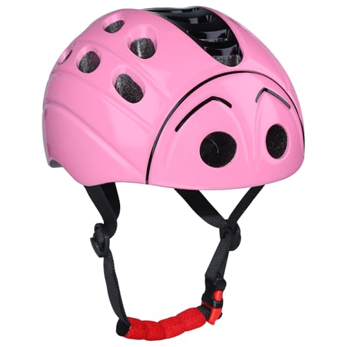 Gudook Kids Bike Helmet - Kid Bicycle Helmets Adjustable Size, Lightweight Child Roller Skating Scooter Cycling Helmet with Fun Design for Boys and Girls Ages 3-8 (Pink)