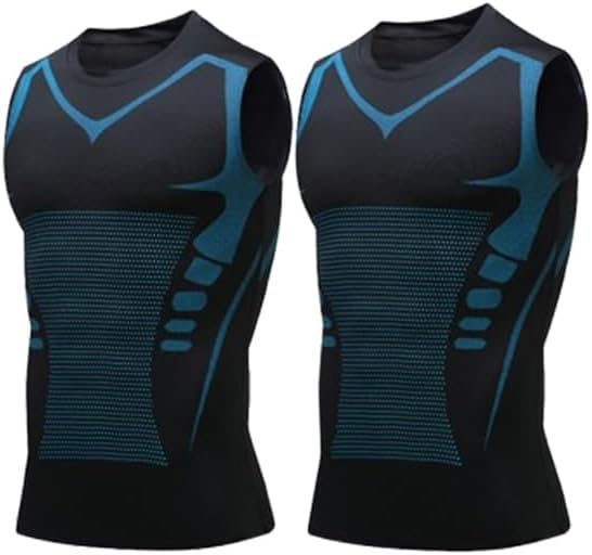 Men Compression Sleeveless Workout Tank Top Quick Dry Athletic Breathable Gym Running Undershirts for Training