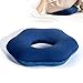 Coussin De Siège en Forme De Beignet - Oreiller Orthopédique pour Coccyx pour Hémorroïdes, Grossesse, Chirurgie Post-Natale, Chaise De Bureau De Voiture,Blue