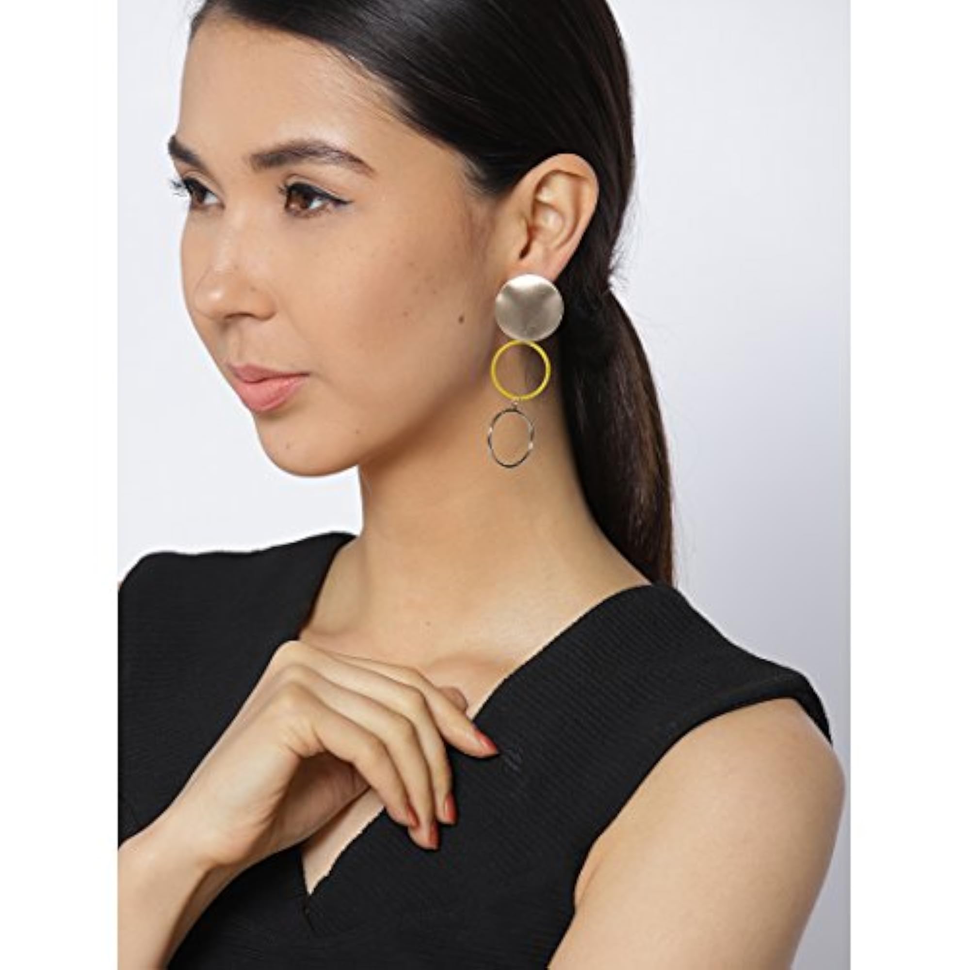 Luxuria Collection Chunky Circular Earrings