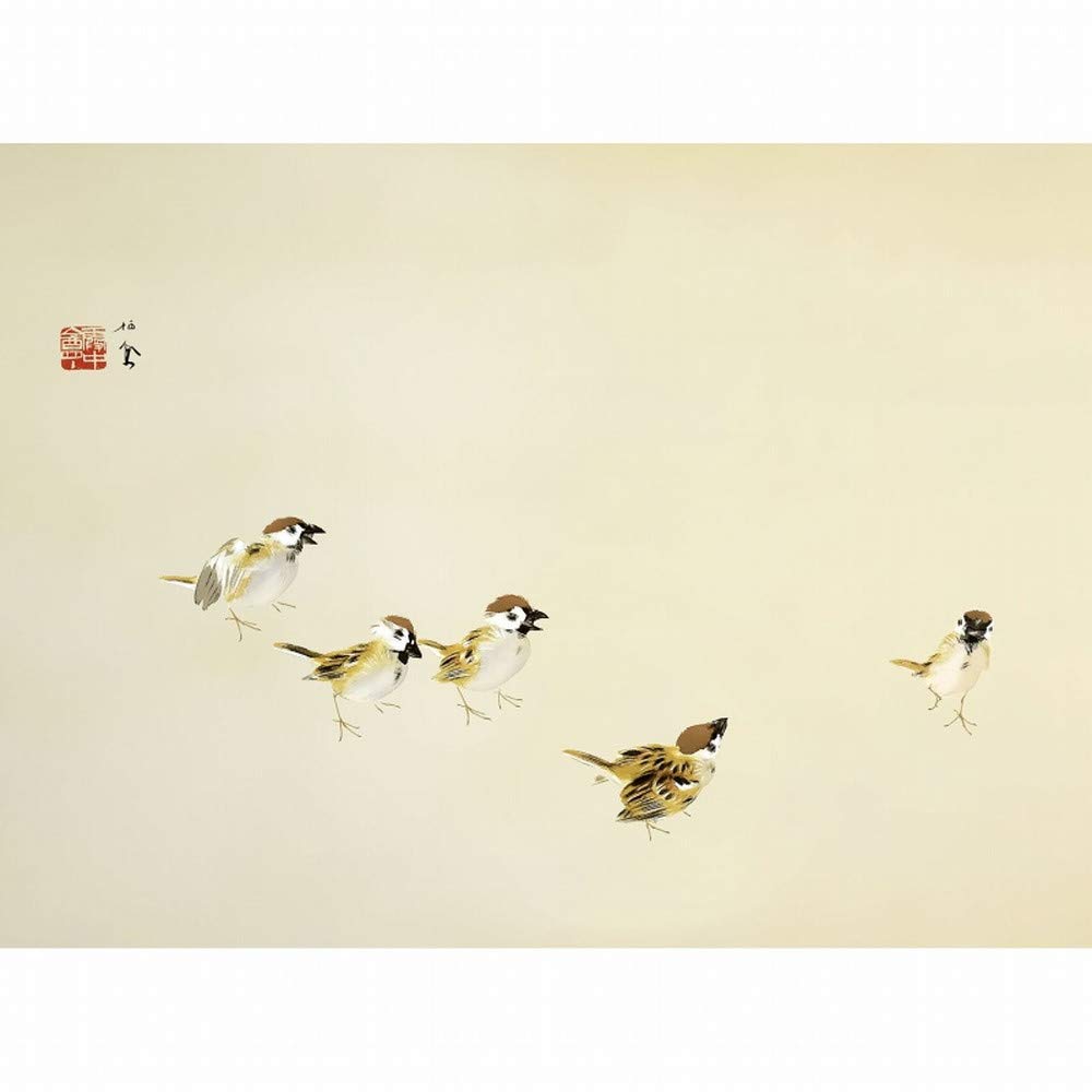 絵画 原画『話せる聞ける』キャンバス(F4号) 一点物 真作 鳥 インテリア Amazon.co.jp: 竹内栖鳳 喜雀 F4号 高精彩工芸画 手彩補色 複製画 動物