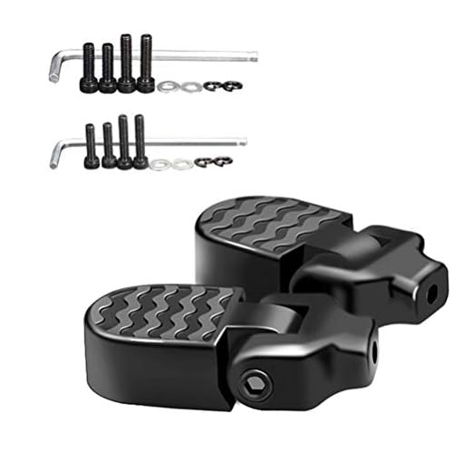 CLISPEED 1 Pair Bicycle Rear Pedals Foot Rest Folding Bike Pegs Foot Pedals for BMX Mountain Cycling