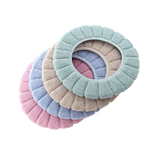Alipis 3 Stücke 4 Kommode Toilettensitzkissen Toilettensitze Weiche Toilettensitzpolster Winter Toilettenabdeckung Toilettenabdeckung Pad Bettpfanne Toilettenmatte Toilettendeckel O-Form – Bild 7