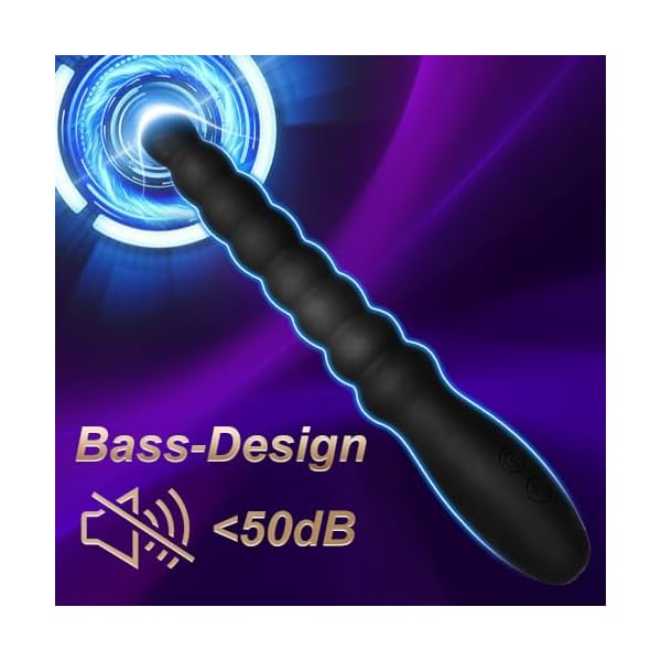Vibrierendes Analperlen-Spielzeug für Männer und Frauen, Paare, wiederaufladbarer Vibrator,wasserdichter G-Punkt-Stimulator, männliches Prostata-Massagegerät,Farbverlauf-Silikon-Analdildo für Anfänger – Bild 3