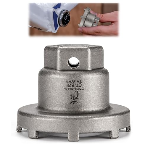 GKZB Fahrrad Lockring Tool Fahrrad Tretlager Werkzeug Innenlager Werkzeug mit 8 Zähnen Verschlussring Werkzeug für Montage und Demontage des Verschlussrings des Spiders/Kettenblatts