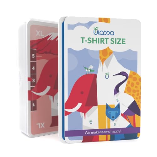 Ulassa Planning Poker Card per 8 persone – T-Shirt Size