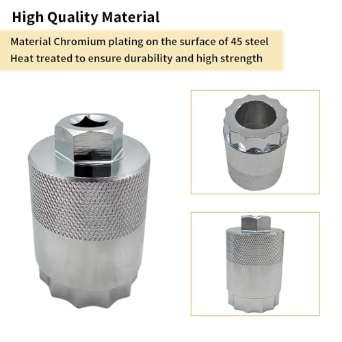 Image of Rear Differential Pinion Bearing Lock Nut Socket Wrench Tool For Recon 250 TRX250 TRX250X TRX250EX TRX350 400 450 500 520 650 680 Foreman Rincon Rancher 64mm