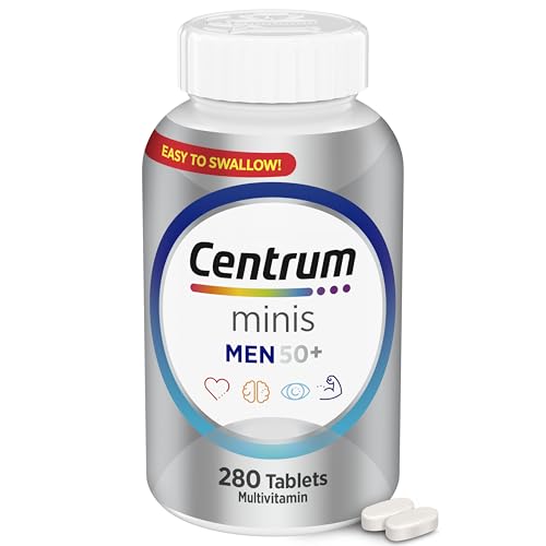 Centrum Minis Silver Multivitamin for Men 50 Plus, Multivitamin/Multimineral Supplement,
