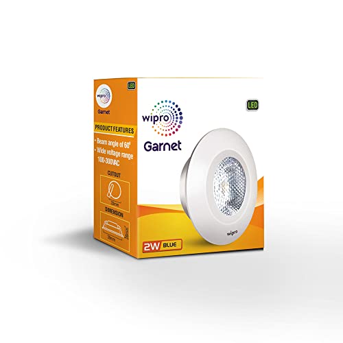 Image of wipro 2w intergrated spotlight Blue(Pack of 6)