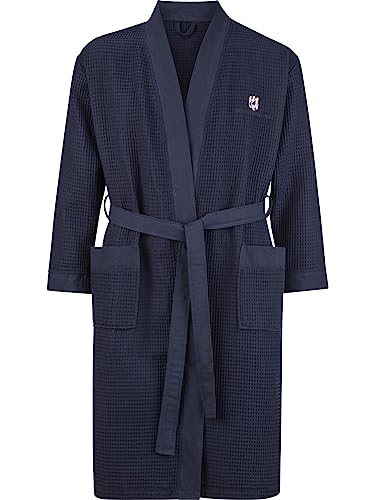 Jan Vanderstorm Homme Peignoir De Bain Aretti Bleu Foncé, 4xl (xxxxl) - 68/70