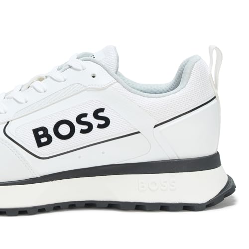Image of BOSS Men's Big Logo Mesh Mix Lace Up Sneaker