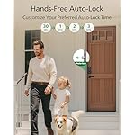 Philips Fingerprint Keyless Entry Door Lock, Electronic Door Lock with Touchscreen, Long-Lasting Battery, Auto Locking, One-Time Code, Keypad Deadbolt, One-Touch Locking, Matte Black - Image 5