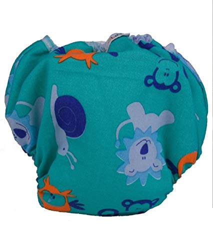 Preisvergleich Produktbild Popolini Trainers, Safari, wasserdichte Unterhose (waschbare Trainingswindel), mit Bio-Baumwolle, Größe XL 15-18kg