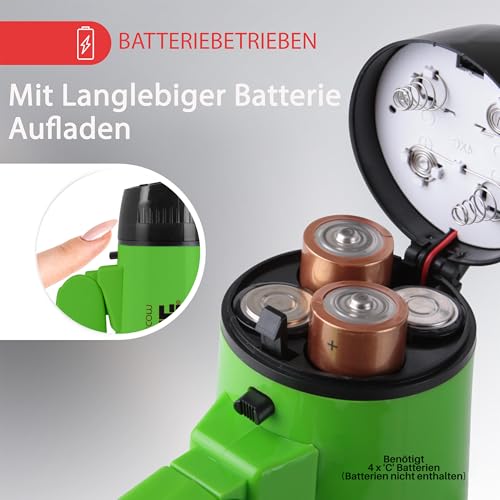 Pyle Megaphon mit Sirene, Signalhorn – Siren Megaphone – Mini Megafon Kinder & Erwachsene 20W, Faltbare Megaphone mit Sirene & Mikrofon, Lautstärke Einstellbar & Batteriebetrieben Reichweite: 550m