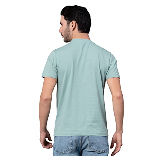 Image of Red Tape Solid Navy Round Neck T-Shirt for Men | Premium Comfort | Versatile Everyday Essential