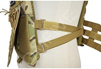 QMFIVE Airsoft Vest, Plate Carrier, JPC Tactical Combat Vest Military Wargame Molle Plate Carrier Outdoor Uniform Combat Gear