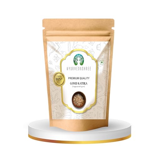 AYURVEDASHREE Gond Katira 100gm | Tragacanth Gum | Astragalus Gummifer | Almond Gum | Badam Pisin | 100% Natural