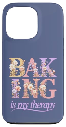 Floral Baking is My Therapy �L���[�g�ȃx�C�J�[�R�e�[�W�R�A�f�U�C�� �X�}�z�P�[�X iPhone 13 Pro �p