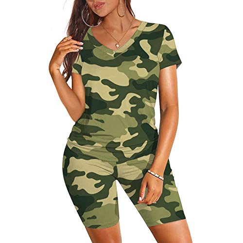 Tik tok famous two piece outfits for women 2 piece shorts set out…