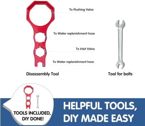 NANABIMIC 3-inch Toilet Flapper Replacement Kit for 2-Piece Toilets - 3