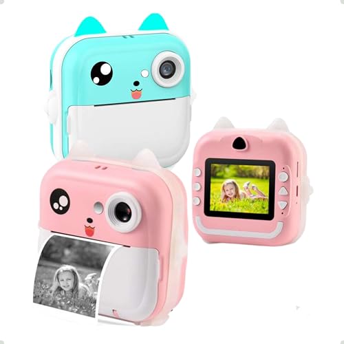 Câmera instantânea infantil fofa Câmera digital infantil de 24 MP Câmera de impressão instantânea in