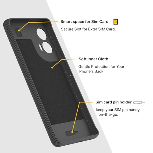 Image of Pikkme Back Cover for Motorola Motorola Moto Edge 50 Fusion 5G / Motorola Moto G96 5G Soft Grip 3D Hexa Cube Texture Silicone Bumper Case (Grey)