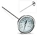 SP Bel-Art, H-B DURAC Bi-Metallic Dial Thermometer; 200 to 1000F, 1/2 in. NPT Threaded Connection, 75mm Dial (B61310-8800)