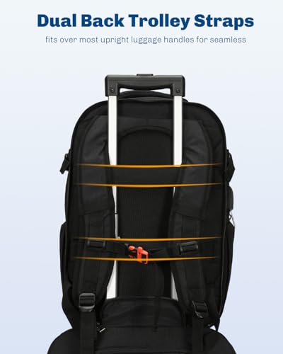 Hynes Eagle 2 in 1 Travel Backpack 22 inches Carry on Luggage 63L Rolling Backpack for Men Women with Packing Cubes 3PCS Set4