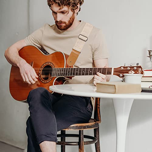 Milisten Et Ceinture En Coton Et Double Avec Pour Extrémités Des Épaules Sangle De Guitare Réglable Musical Beige… - Les Beatles, Paul McCartney, John Lennon, RIngo Starr, George Harrison Milisten Et Ceinture En Coton Et Double Avec Pour Extrémités Des Épaules Sangle De Guitare Réglable Musical Beige… – Image 4