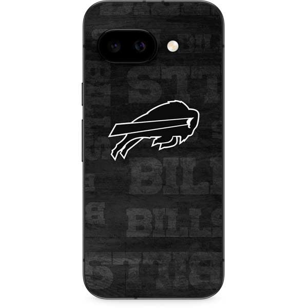 Skinit Decal Phone Skin Compatible with Google Pixel 9a - Officially Licensed NFL Buffalo Bills Black & White Design