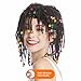 Silicone Hair Beads for Kids, 50Pcs Soft Colorful Rubber Pony Beads for Girls Braids Women Hair Accessories for Dreadlock with Rubber Band and Quick Beader, Large