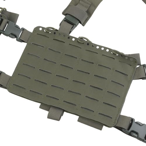 Alpha Chest Rig Split Vest Quick Release Molle System Fit for Mag Pouch Radio GP Bag – vue 5