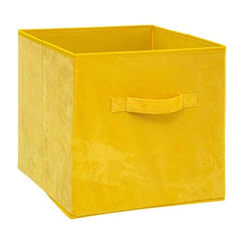Yellow Velvet Storage Box Cover