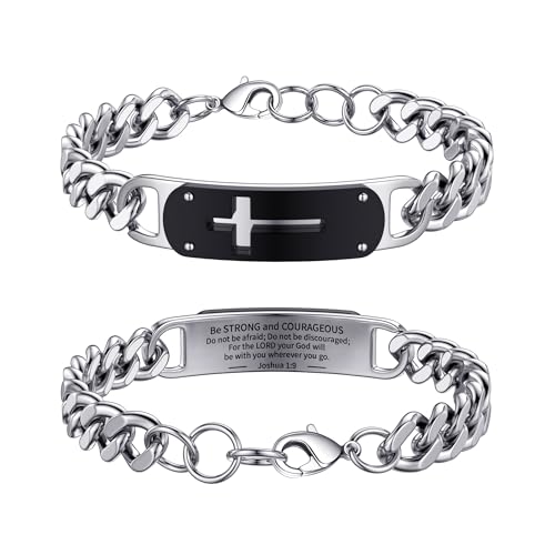 Lunvky Cross Bracelet For Men Boys cover