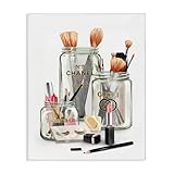Stupell Industries Fashion Brand Makeup In Jars, Designed By Ziwei Li, 16 x 20, Canvas Wall Art