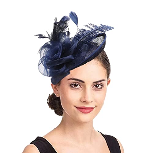 Épingles à cheveux Femme Accessoires Coiffure Mariage Chapeau Bibis Fascinator Bride Élégante Serre-tête pour Cocktail Derby Cérémonie Photographe Fête Soirée...