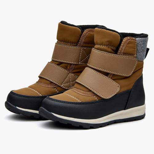 EasyStar Boys Girls Winter Cold Weather Warm Water Resistance Hook Loop Snow Boots2