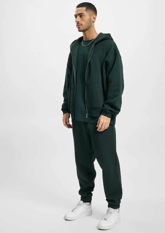 Image of Besick Premium Cotton Solid Relaxed Fit Zipper Hoodie for Men