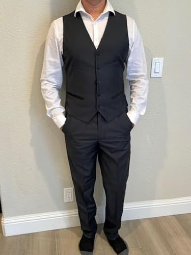 Men's Suit 3 Piece Slim Fit Suits for Men Wedding Suits Shawl Lapel One Button Formal Business Tuxedo Set4