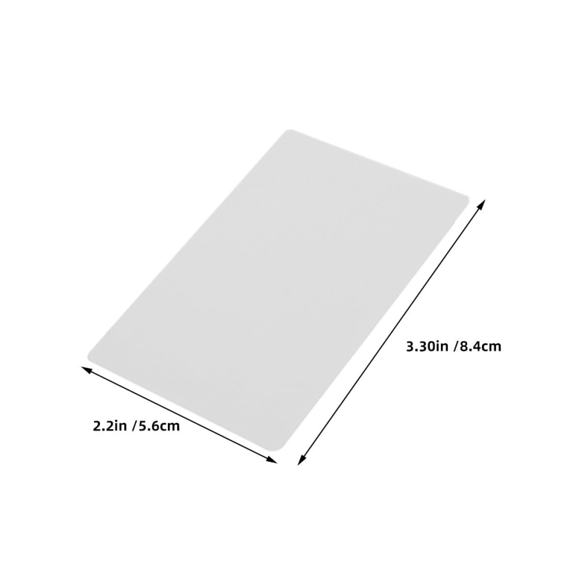 DOITOOL 200 Tarjetas de Visita Metálicas en Aleación Ligera para Sublimación, Impresión Vibrante y Grabado, 0.21mm de Grosor, Ideales para Proyectos DIY y Uso Personal