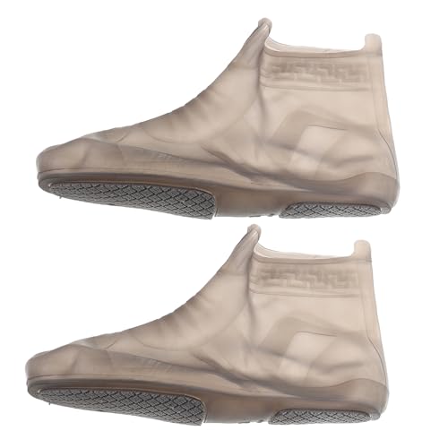 Cubiertas para zapatos de silicona reutilizables para lluvia, protección impermeable y antideslizante para hombres y mujeres, alta elasticidad y durabilidad para actividades al aire libre y clima húmedo, talla XXL miniatura 1