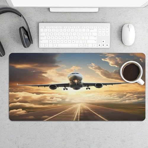 Airplane Desk Pad con Base de Goma Grande 30x60 cm miniatura 5