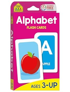 Cards School Zone Alphabet Flash Cards: 56 Cards, Toddler, Preschool, Learn the ABC's, Letters, Phonics, Colorful & Fun Learning, Ages 3+ Book
