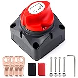 Battery Disconnect Switch 12V-48V Master Battery Kill Switch Disconnect Isolator Cutoff Power Switch...