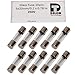 6.3A Delon Technology - Glass Fuses, time-lag, 10 Pack, 5x20mm / 0.2 x 0.78 Inch, 250V, T6.3AL250V
