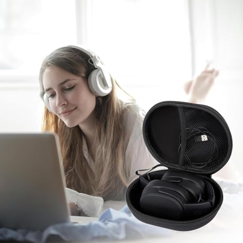 Image of VERTUS Headphone Protective Storage Case Cover for Boat 2025 Launch Rockerz 371 Headphones (Hard Shell|EVA|Black)